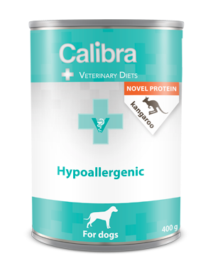 Calibra dog Hypoallergenic Skin and Coat support kangaroo canned